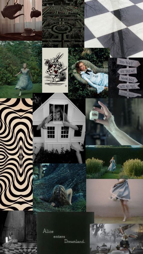 Alice in wonderland, Alice in wonderland aesthetic, Tim Burton, through the looking glass, collage, wallpaper Tim Burton Wallpaper Aesthetic, Tim Burton Wallpaper, Alice In Wonderland Alice, Wonderland Aesthetic, Alice In Wonderland Aesthetic, Wonderland Alice, Collage Wallpaper, Through The Looking Glass, Tim Burton