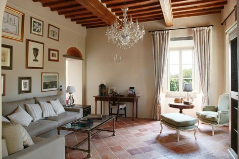 Terra Cotta Floors | Centsational Style Terra Cotta Floors, Tuscan Home Decorating, Style Toscan, Rustic Italian Home, Villa Toscana, Tuscan Style Homes, Tuscan Design, Under The Tuscan Sun, Rustic Italian