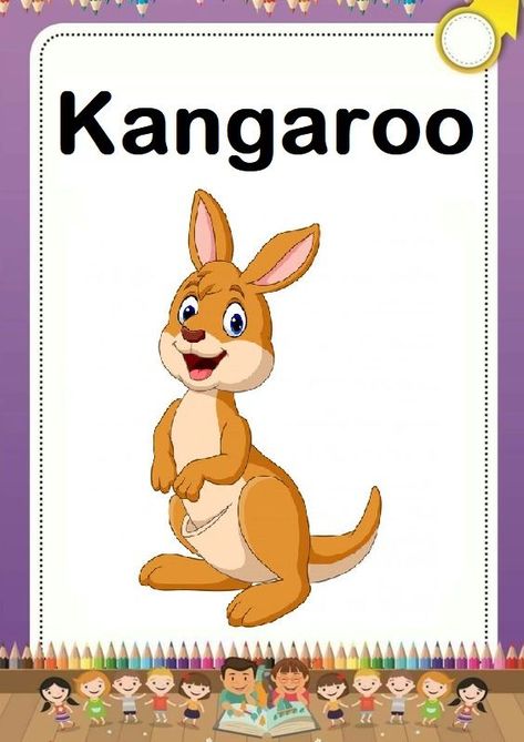 K Is For Kangaroo, Teach English To Kids, Phonological Awareness Activities, Muslim Kids Activities, Abc Phonics, Animal Flashcards, Alphabet Pictures, Flashcards For Kids, Muslim Kids