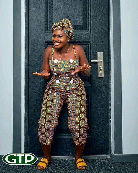 Martha Ankomah in her african prints dress  GTP 🥰🥵 Martha Ankomah Gtp Styles, African Skirt Outfit, Latest Ankara Styles 2019, Ankara Trousers, Nigerian Fashion Ankara, African Print Jumpsuit, Ankara Skirt And Blouse, African Skirts, Latest Ankara Styles