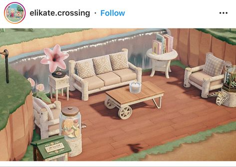 Animal Crossing Outdoor Cafe, Acnh Decoration Ideas, Acnh Empty Space Ideas, Village Garden, Nintendo Switch Animal Crossing, Acnh Inspiration, Animal Crossing 3ds, Animals Crossing, Ac New Leaf