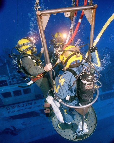 Underwater Welding, Water Well Drilling Rigs, Diver Art, Commercial Diver, Navy Diver, Diver Down, Water Well Drilling, Oil Platform, Deep Sea Diver