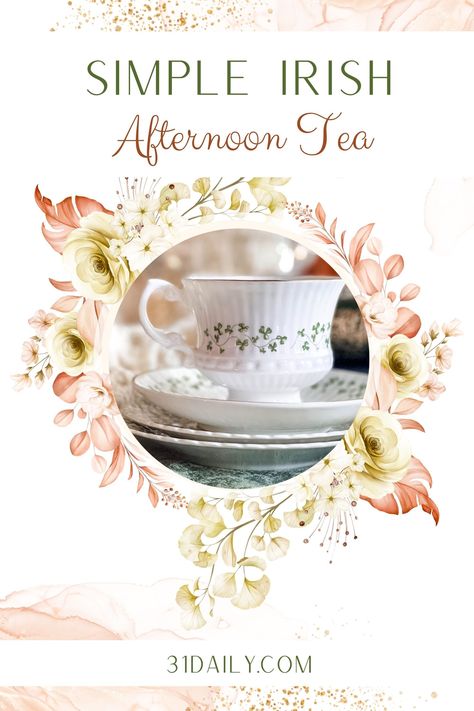 An easy Irish Afternoon Tea to celebrate all things green and lovely and Irish. You’ll find delicious recipes and ideas for not only Irish tea, but tea sandwiches, savory bites, and sweet treats too. Irish Tea Party Ideas, Irish Tea Party, Tea Parlor, British Breakfast, Christmas Afternoon Tea, Irish Foods, Winter Brunch, Irish Tea, 31 Daily