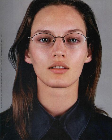 | Vivian Solari in 2000 Calvin Klein Eyewear campaign by Steven Klein ⁣ #calvinklein #calvinkleinarxiv #calvinkleincollection… | Instagram Calvin Klein Glasses, 90s Glasses, Denim And Pearls, Eyewear Campaign, Glasses Inspiration, Steven Klein, Office Siren, Savage Beauty, Outfit Styles