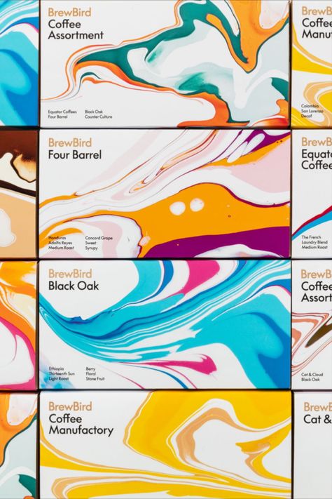 BrewBird Coffee That Sings And Packaging To Match Graphic Design Terms, Coffee Delivery, Coffee Industry, Coral Design, Goji Berry, Dirty Martini, Scottish Artists, Packing Design, Beverage Packaging