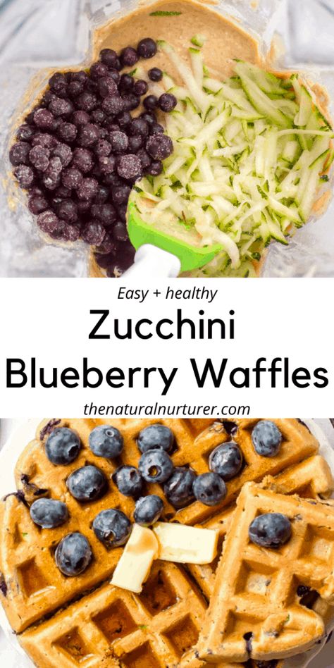 Zucchini Waffles, Natural Nurturer, Healthy Desayunos, Blueberry Zucchini, Healthy Waffles, Blueberry Waffles, Baby Snacks, Lost 100 Pounds, Healthy Diet Recipes