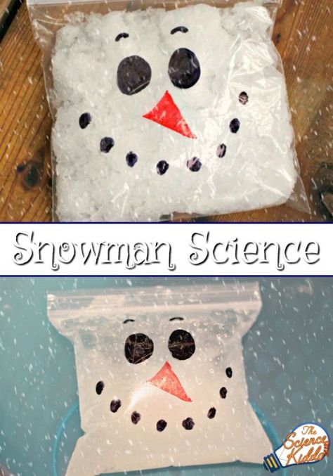 Thrill the kids by doing a fun winter snow science experiment. Amazing, simple, and surprising snowman science you can do in the comfort of your warm home. Snow Science, Preschool January, Winter Science Experiments, Winter Science, January Crafts, Winter Classroom, Winter Kindergarten, Kid Experiments, Winter Preschool