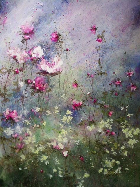 Laurence Amelie - Untitled Laurence Amelie, Paintings Beautiful, French Paintings, 수채화 그림, Abstract Painters, Floral Artwork, Abstract Flowers, Amelie, 그림 그리기