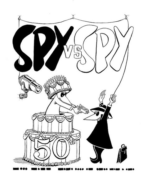 MAD Spy vs Spy | Recent Photos The Commons Getty Collection Galleries World Map App ... Spy Vs Spy Comics, Unkown Spy Base, Spy Vs Spy, Mad Magazine, Turning 50, Spy Kids, Tattoo Idea, 50th Anniversary, Adult Coloring Pages