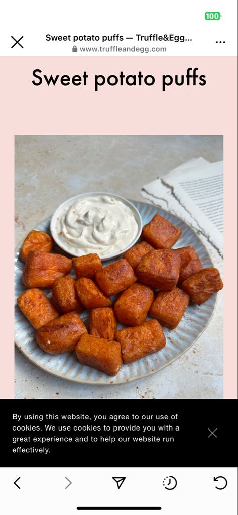 Cheesy Sweet Potato Puffs, Sweet Potato Puffs Recipe, Potato Puffs Recipe, Sweet Potato Puffs, Sweet Potato Cheese, Cheesy Sweet Potato, Potato Puffs, Potato Cheese, Crispy Sweet Potato