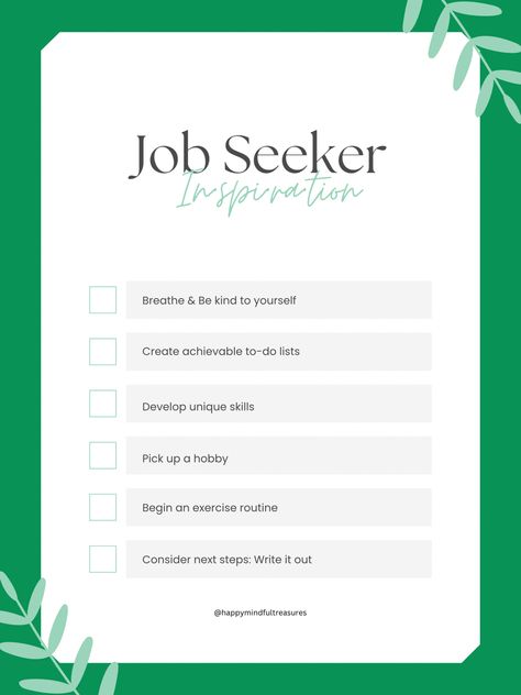 Unemployed Routine, Stressful Job, Focus On Yourself, Job Seeker, Be Kind To Yourself, Take Care Of Yourself, Focus On, To Do List, Too Much