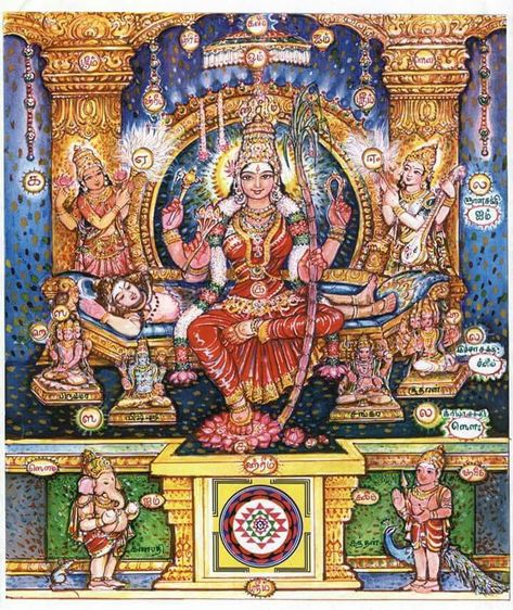 LALITHA Tripurasundari Lalitha Tripurasundari, Tripura Sundari, Aadi Shakti, Saraswati Goddess, Shakti Goddess, Chakra Art, Shiva Parvati Images, Navratri Images, Lakshmi Images