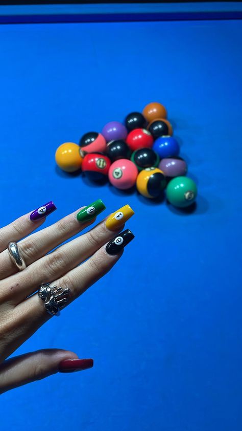 #nails #nailart #nailsofinstagram #aesthetic Patras, Nail Photos, Nails Nailart, Billiards, Nail Artist, Nail Ideas, Nail Inspo, Custom Made, Instagram Profile