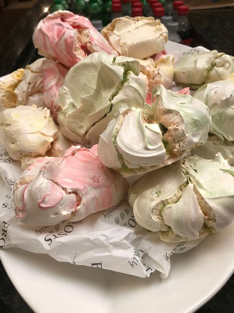 Mad for Meringues? We sure are, especially ones that come in pastel shades. #Frosts #Foods #Restaurant #Gardens #Garden #Foodie #Meringue Pastel Sweets Aesthetic, Meringues Aesthetic, Sweets Aesthetic, Pastel Sweets, Cute Baking, Kids Party Food, Kyushu, European Food, Food Is Fuel