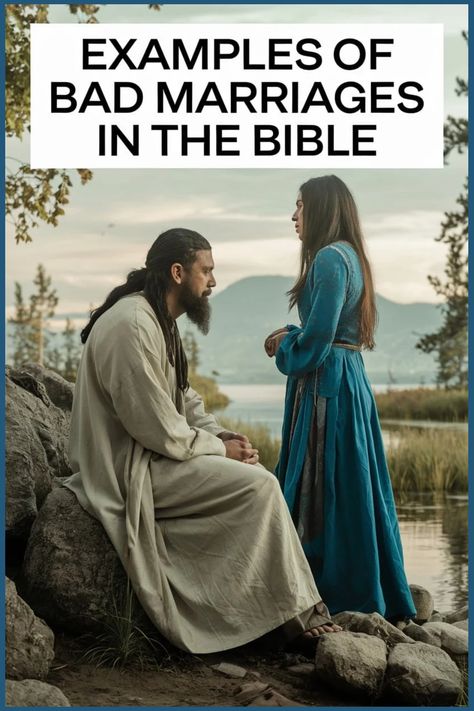 Two individuals dressed in biblical attire have a conversation by a lake, with mountains in the background. Hosea And Gomer, Bible Key, Ananias And Sapphira, Importance Of Honesty, Blacks In The Bible, Abraham And Sarah, Love And Faith, Bad Marriage, Bible Readings