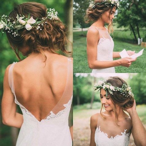 Garden Hairstyles, Wedding Day Hairstyles, Day Hairstyles, Loose Updo, 10th Wedding Anniversary, Pink Bride, Bohemian Bridal, Hairstyles Summer, Wedding Hair Flowers