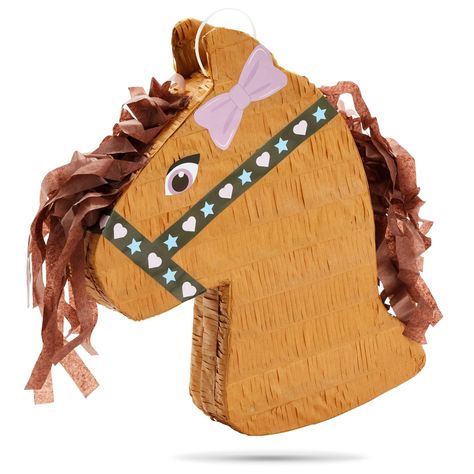 PRICES MAY VARY. Horse Party Supplies: Celebrate a lover of horses with this cute horse pinata for your horse themed birthday party supplies; Ideal for a themed party or table centerpiece decoration Easy To Fill: Simply cut open the small opening on the top side of your animal pinata to easily fill with candy, confetti, small toys, and favors; the pinata holds approximately 2 pounds (fillers not included) Reliable Quality: Corrugated paper lines the interior of this small pony design pinata, whi Horse Pool Party, Horse Decorations For Party, Wild Horse Birthday Party, Horse 2nd Birthday Party Girl, Horse Theme Birthday Party Girl, Spirit Horse Birthday Party, Horse Birthday Party Ideas Girl, Girls Horse Birthday Party, Birthday Horse Theme