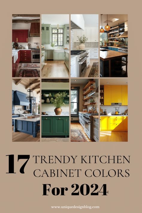 17 Trendy Kitchen Cabinet Color Ideas to Inspire Your Next Remodel Cabinet Color Ideas, Kitchen Cabinet Color, Pink Cabinets, Kitchen Cabinet Color Ideas, Red Cabinets, Kitchen Cabinet Layout, Blue Kitchen Cabinets, Green Kitchen Cabinets, Black Kitchen Cabinets