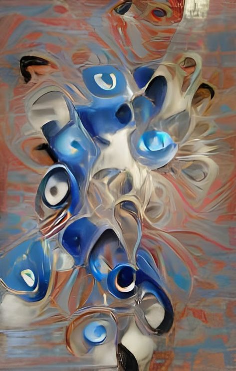 Symbol Of Protection, The Evil Eye, Evil Eyes, Ancient Symbols, Art Blue, Good Fortune, Blue Art, Abstract Artists, Female Artists