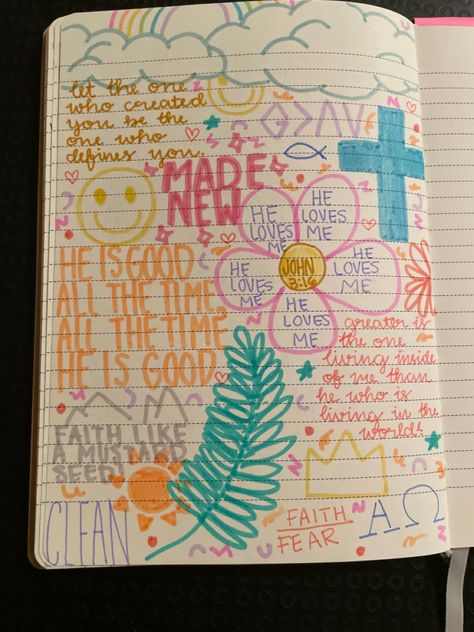 Bible Journaling Cover Page Ideas, Bible Notebook Cover Ideas, Bible Journal Cover Ideas, Cute Christian Journaling Ideas, Bible Bullet Journal Ideas, Bible Journaling Pages, Journal Ideas Christian Girl, Journal Ideas For Christian’s, Niv Journaling Bible