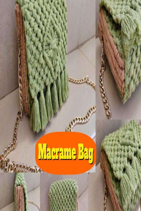 Macrame Bag Macrame Purse, Macrame Bags, Purse Making, Purse Tutorial, Design 2023, Macrame Bag, Macrame Patterns, Macrame Diy, Bag Design