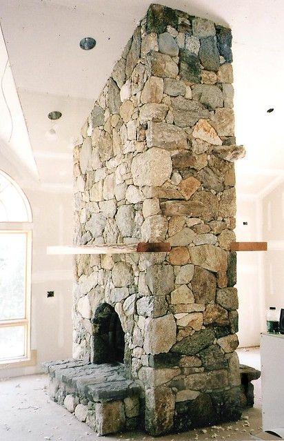 Two Sided Fireplace, Fireplace Designs, Small Fireplace, Double Sided Fireplace, Concrete Fireplace, Rock Fireplaces, Ski House, Fireplace Remodel, Diy Fireplace