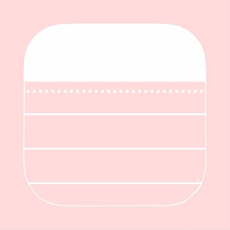 Notes application icon coloured baby pink, for iOS 14 Notes Icon Pink, Pink Notes Icon, Reminder Icon, App Logo Aesthetic, Pink Notes, Notes Icon, App Ikon, App Home Screen, Logo Rose