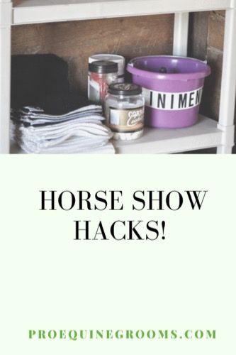 Horse Stall Hacks, Horse Show Hacks, Diy Show Sheen For Horses, Dollar Store Horse Hacks, Horse Show Grooming Tips, Show Jumping Horses, Horse Barn Designs, Horse Care Tips, Equestrian Problems