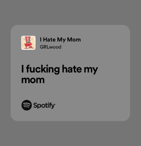 Spotify Lyrics - Quotes Mom Issues Quotes, Descendants Oc, Mom Song, Spotify Lyrics, Lyrics Quotes, Disney Descendants, Letter I, Kiss You, Lyric Quotes