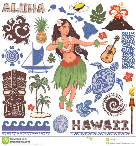 Hawaiian Symbols, Tiki Hawaii, Surf Vintage, Hawaii Vintage, Vintage Tiki, Hawaiian Art, Hawaiian Quilts, Hula Girl, Flannel Throw