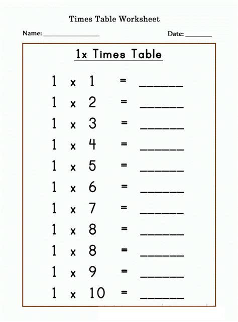 Times Table Sheet, 2 Times Table Worksheet, Multiplication Table Printable, Multiplication Test, Maths Times Tables, Multiplication Chart Printable, Free Multiplication Worksheets, Times Tables Worksheets, Table Worksheet