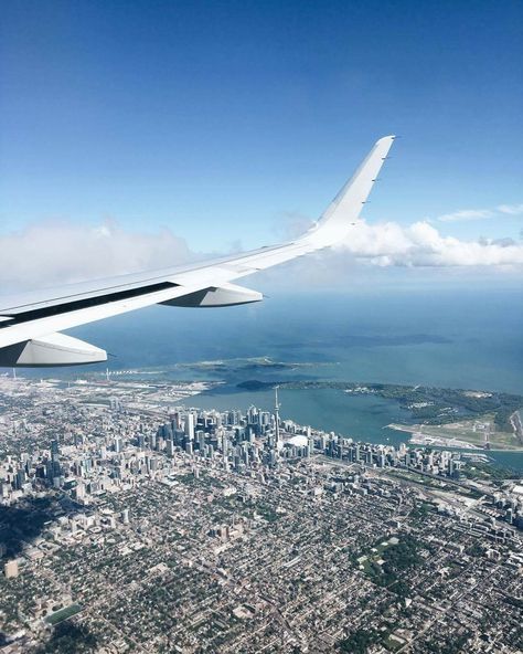 Toronto Toronto Airport, Plane Photos, Airport Aesthetic, Ontario Travel, Toronto Travel, Airplane Window, Plane Travel, Toronto Life, Toronto Ontario