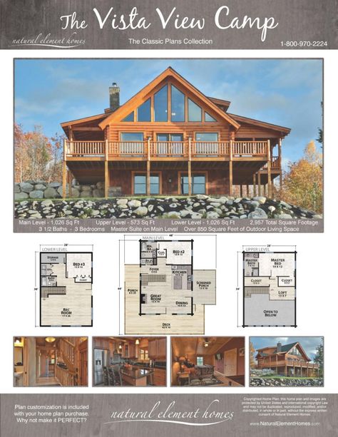 Small Lake House Plans, Small Lake Houses, Log Cabin Floor Plans, Plan Chalet, Log Home Floor Plans, Log Home Plans, Modern Lake House, Cabin Floor Plans, Lake House Plans