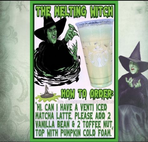 Hot Drinks Starbucks, Copycat Drinks, Starbucks Halloween Drinks, Starbies Drinks, Copycat Starbucks Drinks, Coffee Orders, Halloween Starbucks, Drinks Starbucks, Disney Dishes