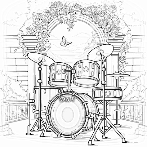 Rockstar Coloring Pages, Landscape Wall Decor, Cool Coloring Pages, Landscape Wall, Colouring Pages, Coloring Page, Pixel Art, Art Ideas, Coloring Pages