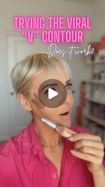 Hᴇᴀᴛʜᴇʀ 💕 Over 40 beauty and skincare specialist on Instagram: "Is a “V” contour the new thing!? What do you think of this beauty hack!? Is it a YES 👍🏼 OR NO 👎🏼 for you?   #beautyhacks #beautytips #beautytrends #viraltrend #beforeandaftermakeup #makeuptrends #makeuptutorial" Makeup Ideas 40 For Women, Dramatic Eye Makeup Over 40, Contour Makeup Over 40, Contour For 50 Year Old, Makeup Tutorial Women Over 40, Glam Makeup Looks Over 40, Best Contour Makeup Over 40, Contour For Older Women, Oval Face Makeup Tutorial