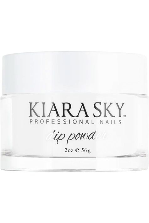 Kiara Sky Professional Nails Dipping Powder â€?PURE WHITE (2 oz) Nails Dipping Powder, Kiara Sky, Nail Dip Powder, Nail Dip, Long Lasting Nails, Womens Nails, Dip Powder, Professional Nails, Pure White