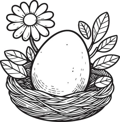 Happy Easter Clipart, Egg Coloring Pages, Preschool Easter, Easter Egg Coloring, Egg Coloring Page, Egg Coloring, Easter Egg Coloring Pages, Easter Preschool, Easter Clipart