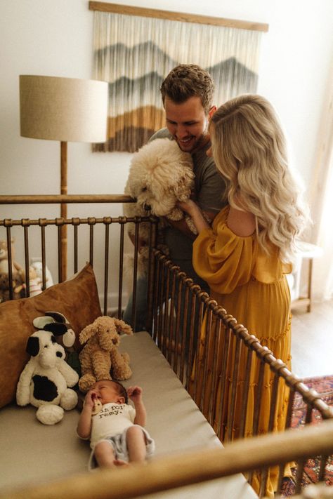 Family Photoshoot With Newborn, Baby In Crib, Newborn Photos Family, Nursery Details, Hunter Premo, Newborn Family Pictures, Lifestyle Newborn Photos, Newborn Photography Boy, Newborn Family Photos