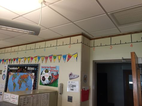 Wondering where and how to get the number line on your wall? Negatives and all for 6th grade. Number Line Classroom Wall, Maths Ideas, Classroom Walls, Number Line, Calculus, 6th Grade, Bulletin Boards, Middle School, Fun Facts