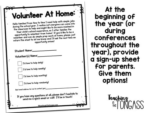 Parent Volunteers in the Classroom - Teaching in the Tongass Parent Volunteer Form, Volunteer Ideas, Classroom Volunteer, Classroom Helpers, Parent Volunteers, Ideas For Teachers, Parents Room, Volunteer Opportunities, School Help