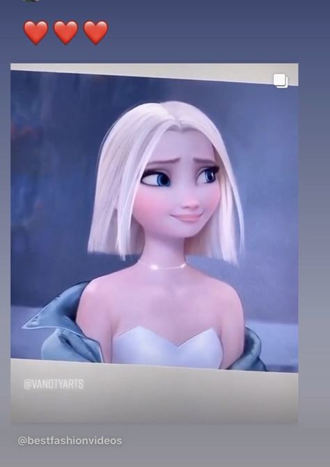 Instagram@vanotyartss @bestfashionvideos Pictures Of Elsa, Elsa Pictures, Blue Rose Tattoos, Disney Princess Wallpaper, Beautiful Wallpapers Backgrounds, Happy Hair, Baby Bunnies, Rose Tattoos