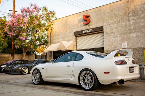 Rare Mk4 Toyota Supra discovered with 48K miles, HKS exhaust and BBS wheels. Bbs Wheels, Drifting Cars, 15th Anniversary, Tuner Cars, Twin Turbo, Wheel Rims, Car Covers, Toyota Supra, Car Manufacturers