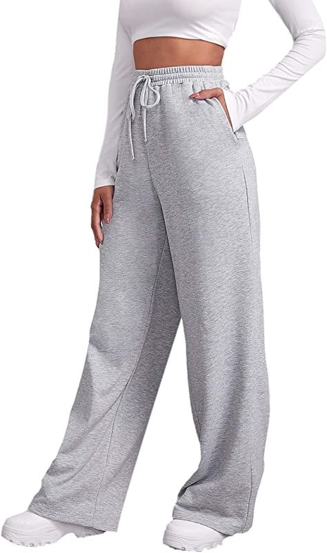 Womens Beach Pants, Linen Beach Pants, Chic Jeans, Sweatpants With Pockets, Yoga Pants With Pockets, High Waist Wide Leg Pants, Wide Leg Sweatpants, Womens Pajamas Pants, Fleece Sweatpants