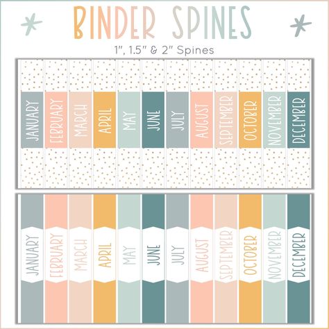 Keep your teaching resources organized with these MONTHLY THEME BINDER COVERS from the the Hello Calm Classroom Decor Collection! Choose from 3 binder cover designs that are sure to make you smile each time you reach for one of your binders! The binder system is easy to maintain and locating resources is a snap once you've set it up. All covers and spines have EDITABLE TEMPLATES so you can customize the text. WHAT'S INCLUDED: 12 Monthly Binder Covers in 3 designs Binder Spines in 3 sizes: 1 inch Calm Classroom Decor, Binder System, Binder Cover Templates, Calm Classroom, Planner Organisation, Binder Cover, Monthly Themes, Text Features, Binder Covers