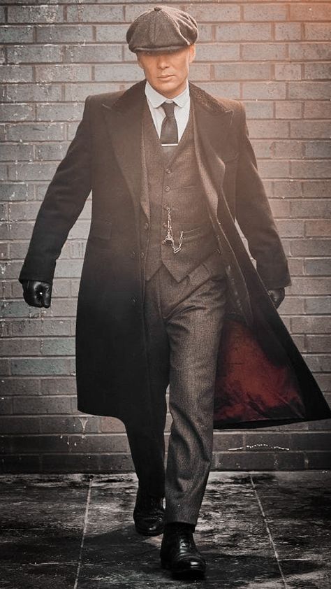 Pesky Blinders Suit, Thomas Shelby Suit, Costume Peaky Blinders, Peaky Blinders Costume, Thomas Shelby Peaky Blinders, Gangster Suit, Suit Overcoat, Gangster Party, Alfie Solomons