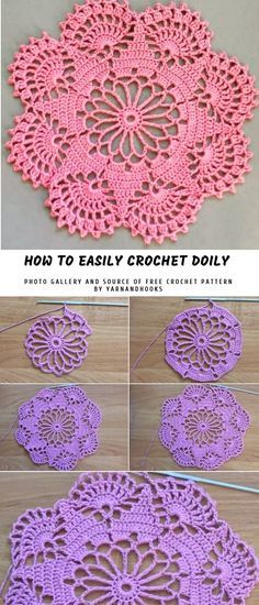 Crochet Doilies Free Pattern Easy Oval, Crochet Plate Mat Free Pattern, Crocheted Doilies Patterns Free, Free Doily Patterns, Corak Krusye, Taplak Meja Crochet, Crochet Thread Patterns, Crochet Doily Pattern, Doilies Crochet