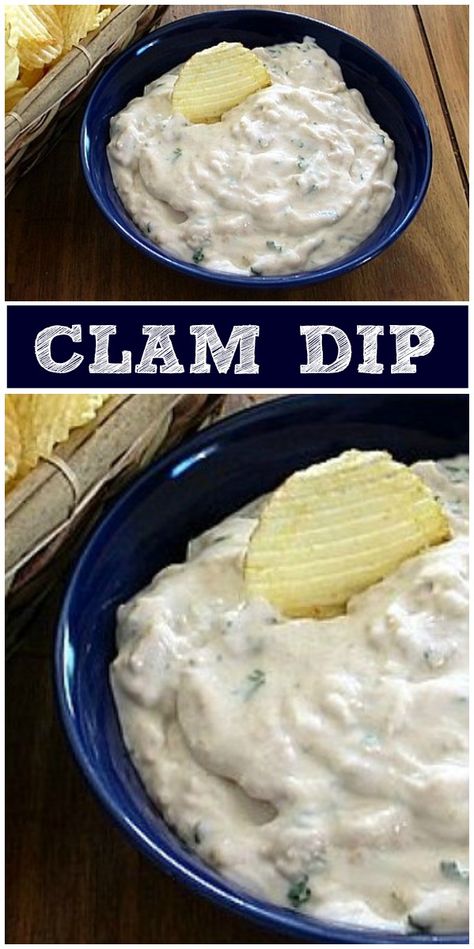 Clam Dip Recipe Easy, Clam Appetizers, Clam Dip Recipe, Clam Dip, Appetizers For A Crowd, Diner Recipes, Clam Recipes, Dip Recipes Easy, Crab Salad