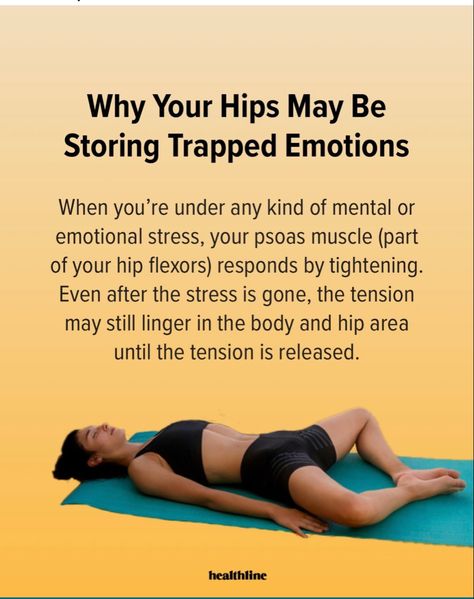 Trapped Emotions, Psoas Muscle, Relaxing Yoga, Easy Yoga Workouts, Restorative Yoga, Yoga Stretches, Mental And Emotional Health, Health Facts, Neuroscience