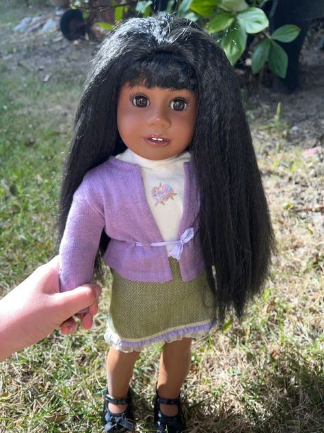 Addy American Girl, Customized Dolls, Custom American Girl Dolls, Sparkly Eyeshadow, Eyes Open, Our Generation, Custom Dolls, Full Face, Something Beautiful